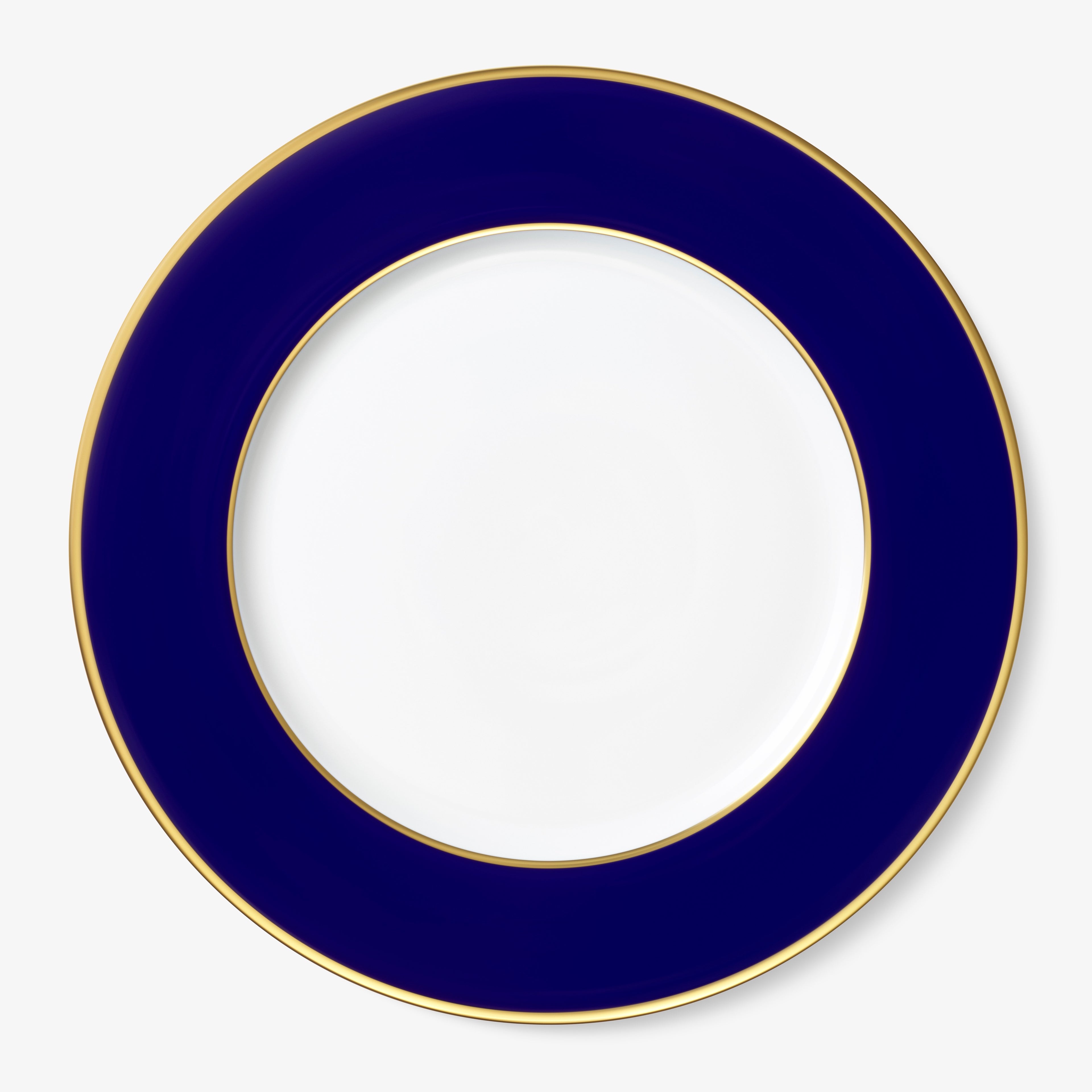 Augarten Porzellan "Platzteller" mit Goldrand