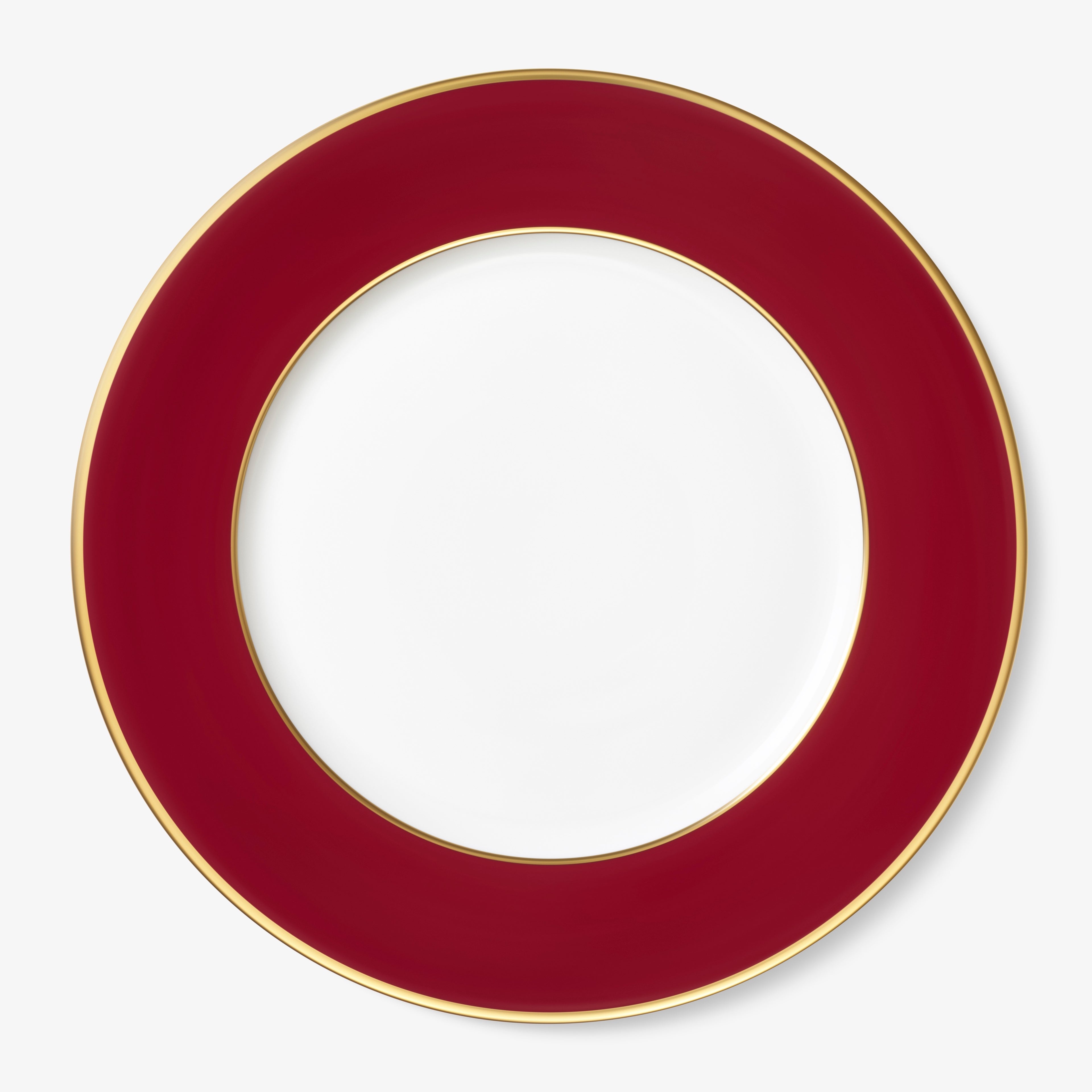 Augarten Porzellan "Platzteller" mit Goldrand