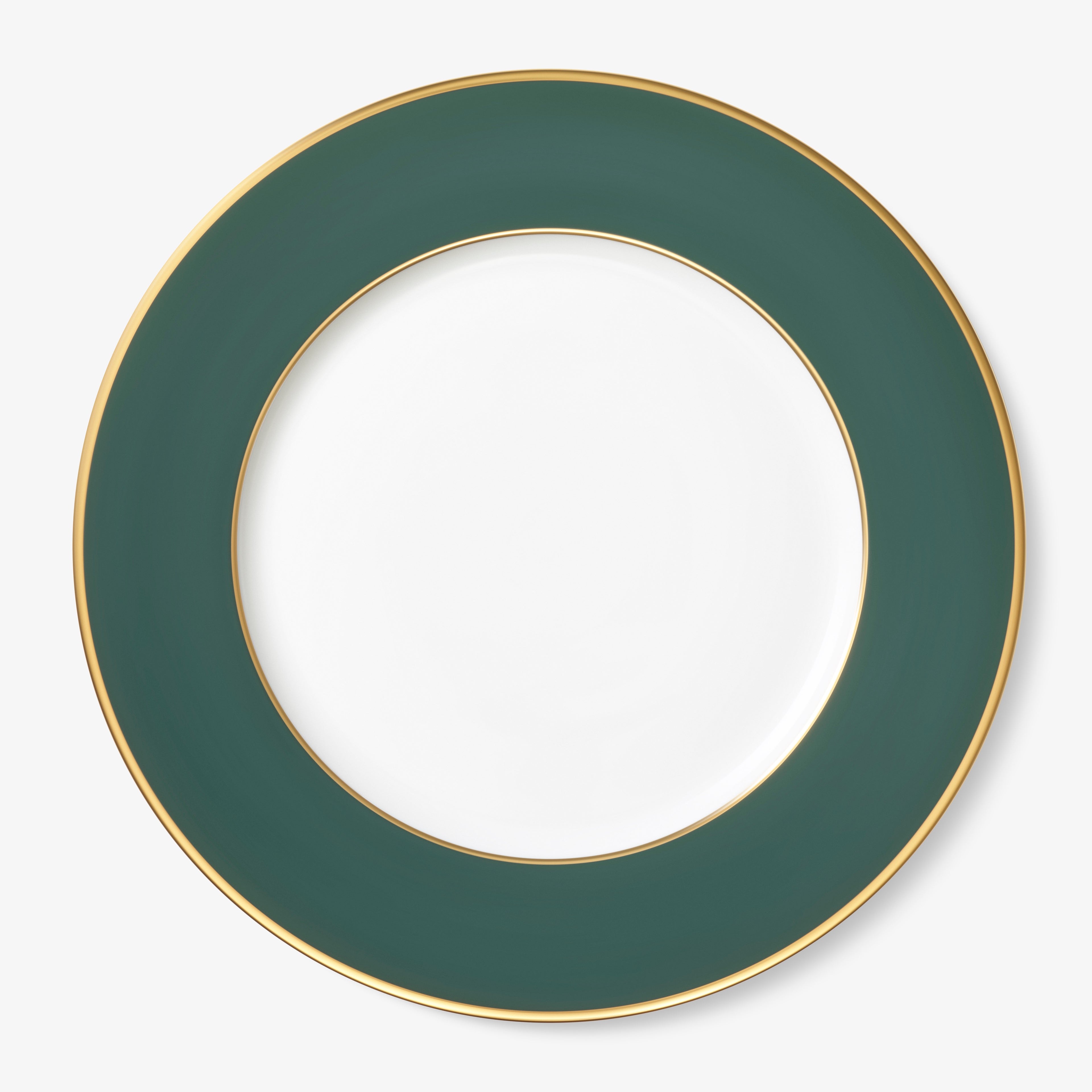 Augarten Porzellan "Platzteller" mit Goldrand