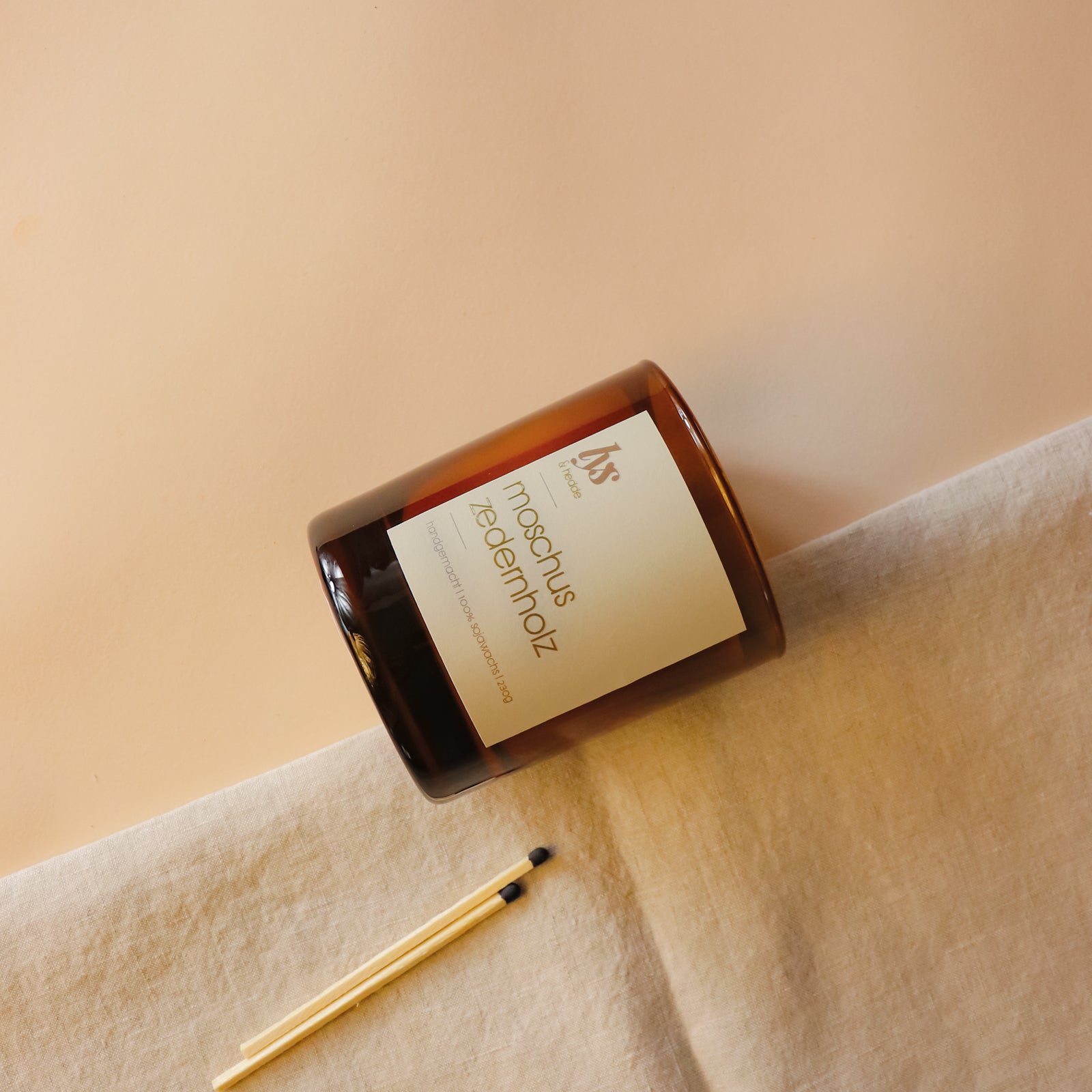 Duftkerze MoschusZedernholz_Streichholz