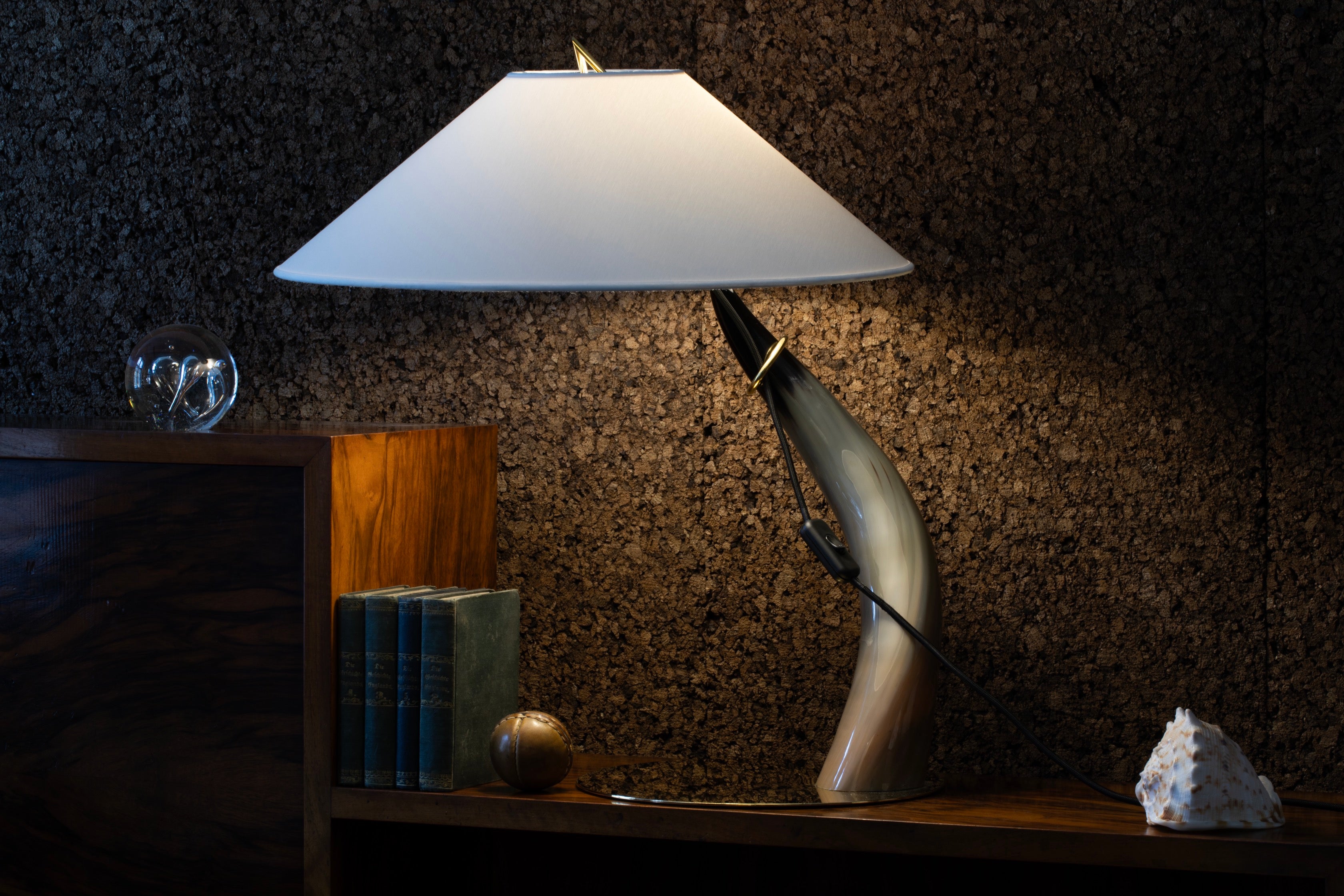 Horntischlampe von Carl Auböck