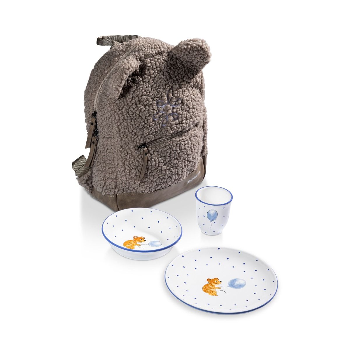 Kinderset mit Rucksack Bär - Gmundner Keramik