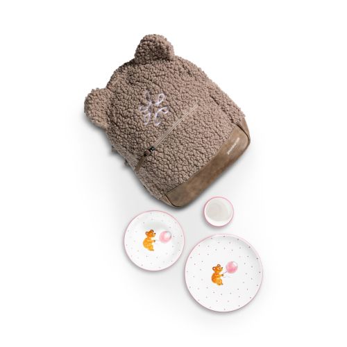 Kinderset mit Rucksack rosa