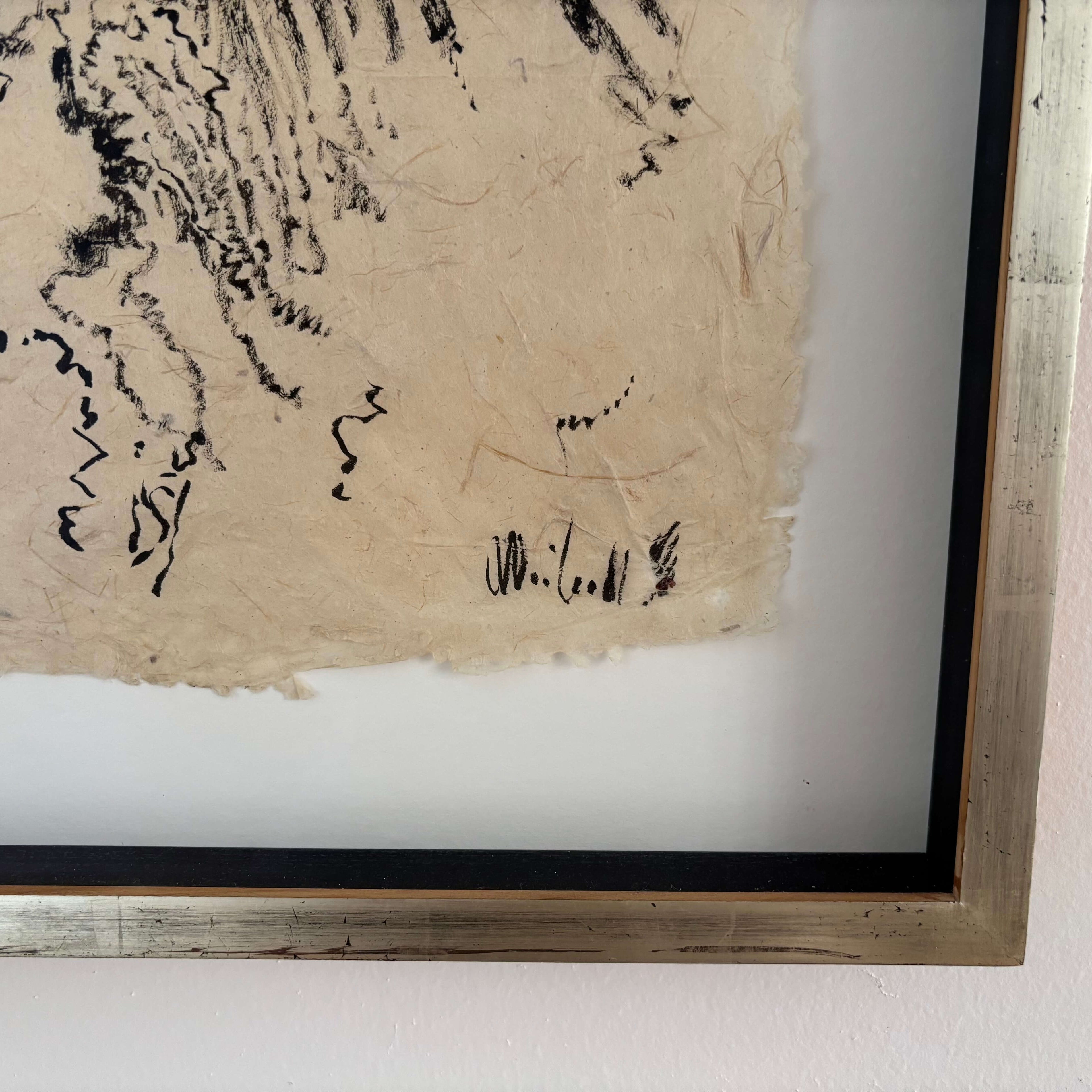 Max Weiler - Bild "Hügel 1981" - Signatur