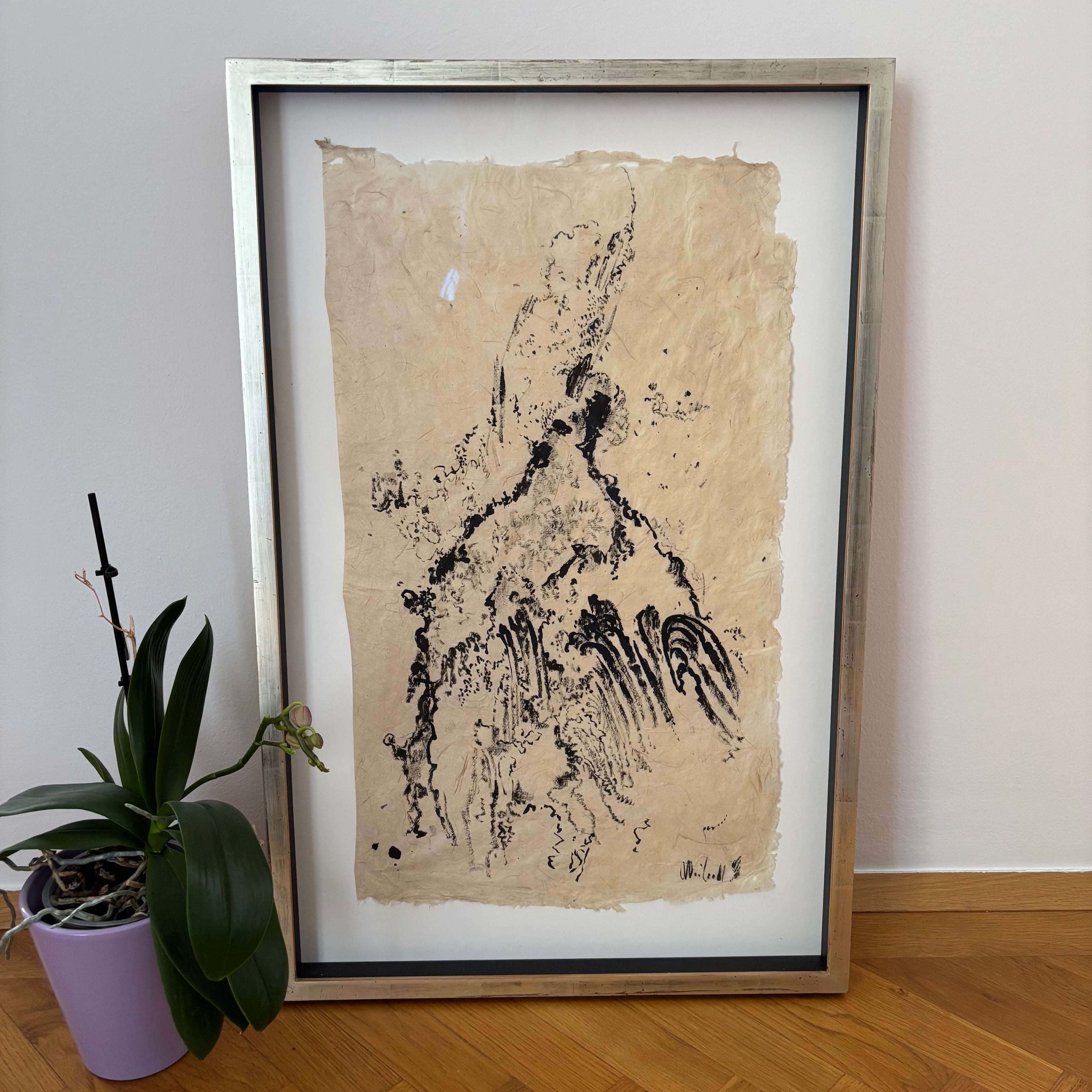 Max Weiler - Bild "Hügel 1981" - an der Wand