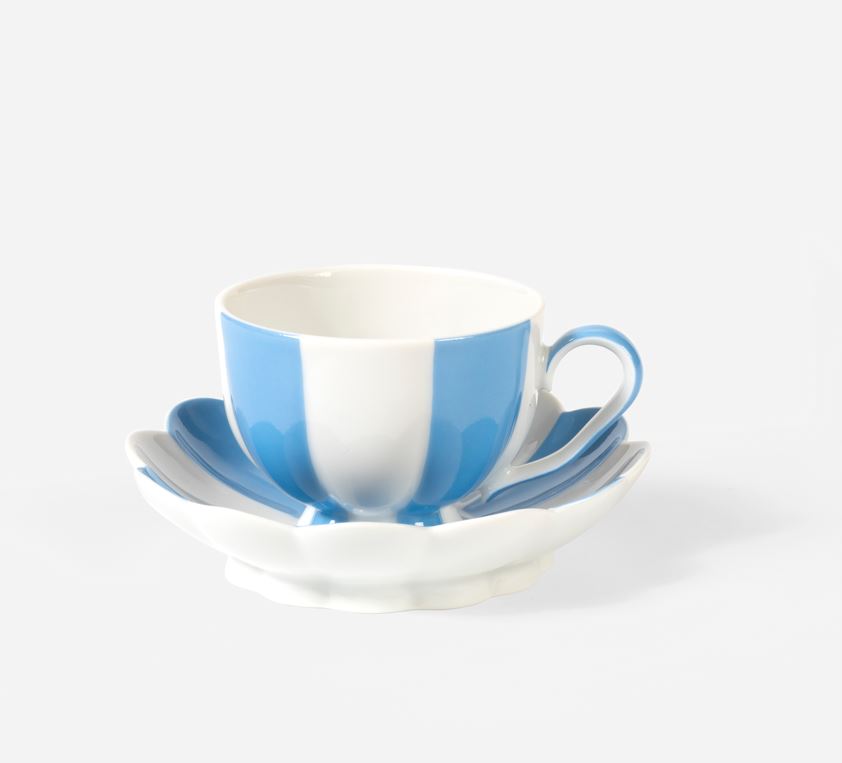 Mocaschale Service Melone Augarten_blau