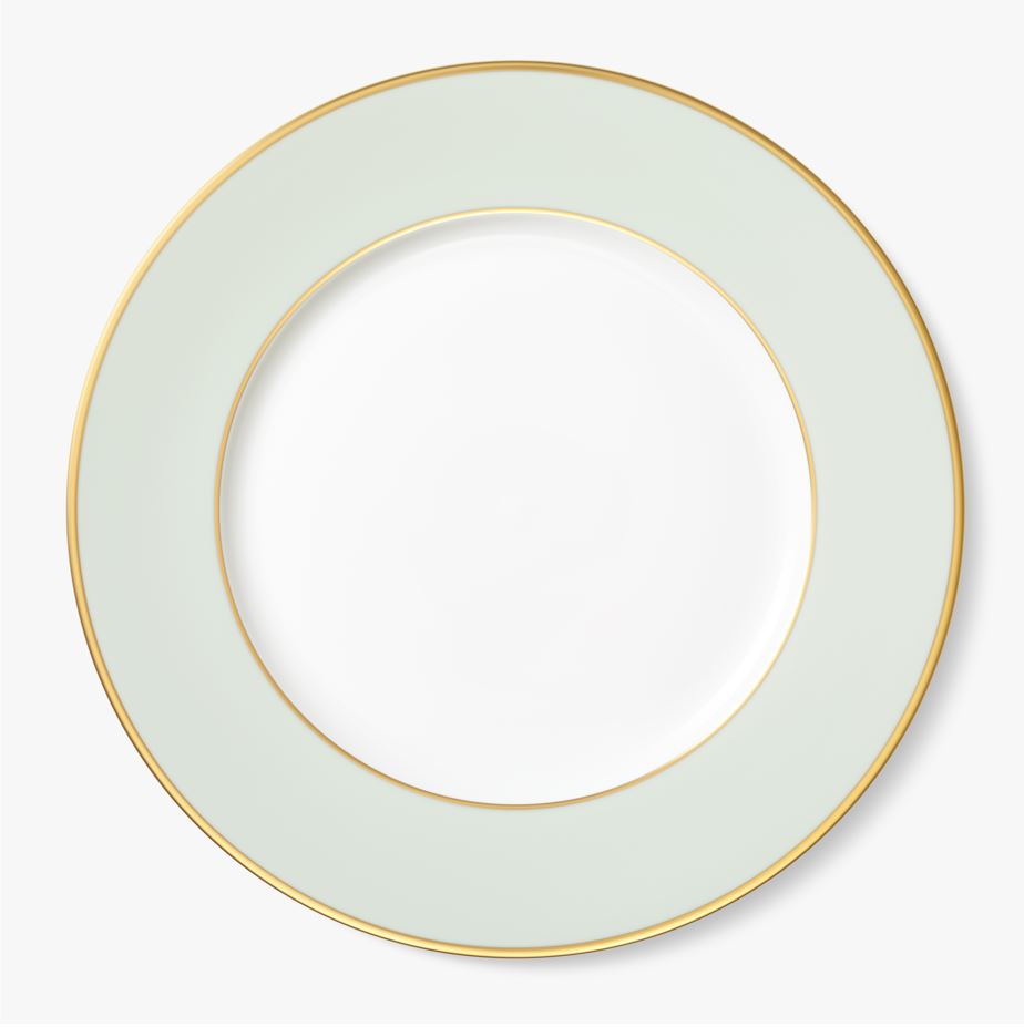 Augarten Porzellan "Platzteller" mit Goldrand