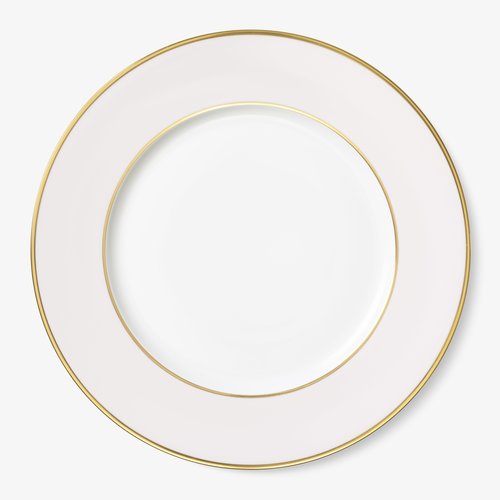 Augarten Porzellan "Platzteller" mit Goldrand
