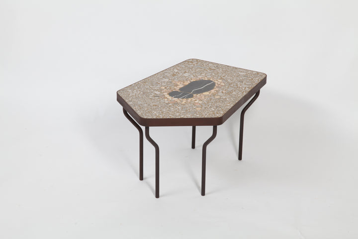 Couchtisch mit Terrazzo Tischplatte Design Felix Muhrhofer